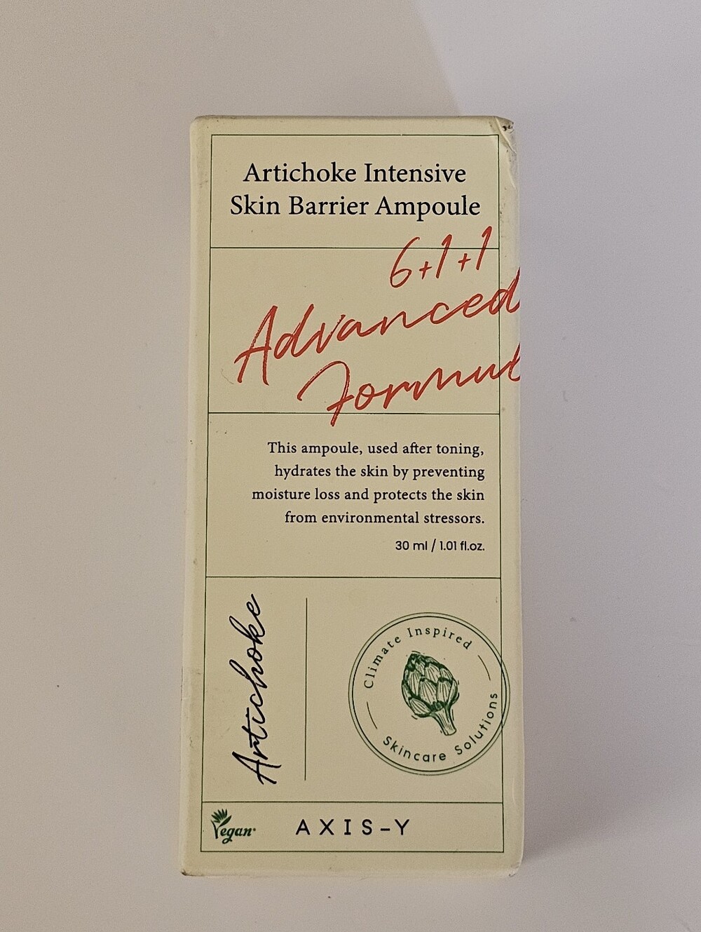 AXIS-Y Artichoke Intensive Skin Barrier Ampoule kbeauty skincare new NIB